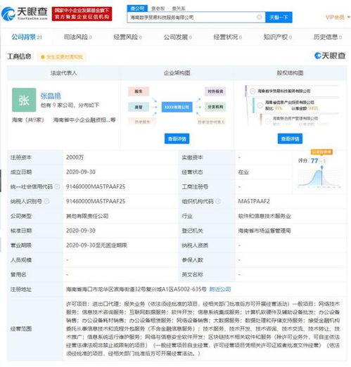 阿里巴巴等在海南成立新公司 业务聚焦数据处理、进出口代理与报关服务